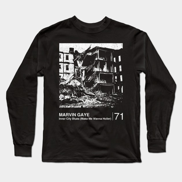 Inner City Blues / Minimalist Graphic Artwork Design Long Sleeve T-Shirt by saudade